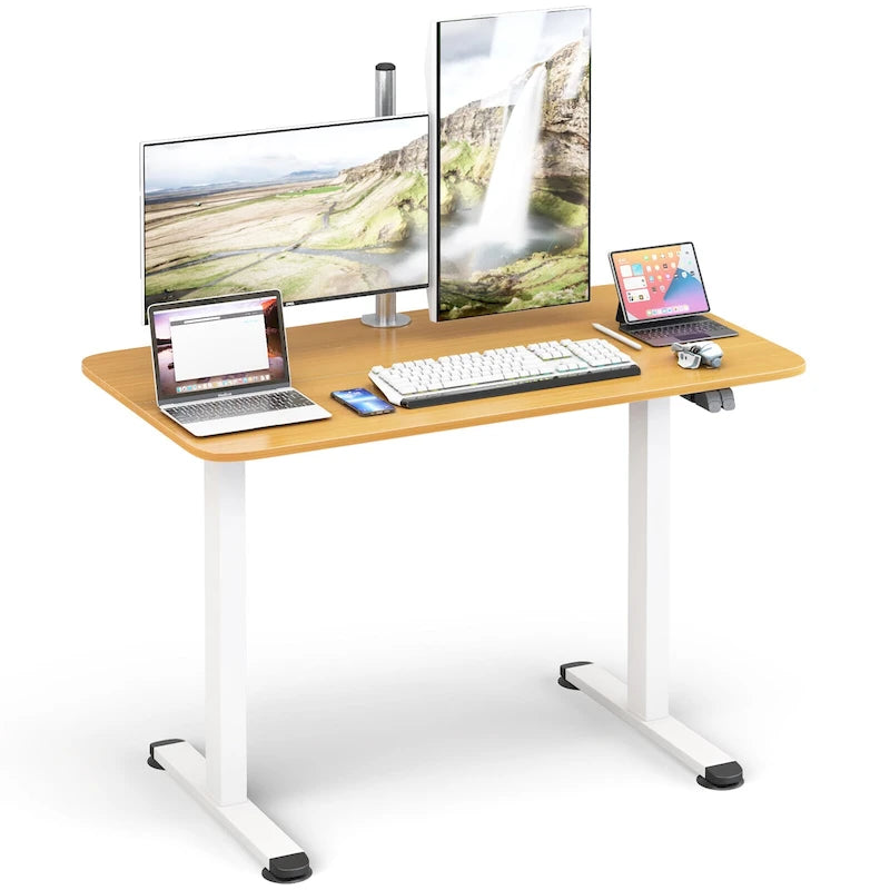 Scrivania elettrica Gymax regolabile in altezza per computer