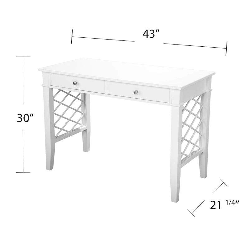 Scrivania SEI Furniture Glendale bianca