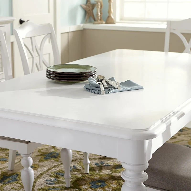 Tavolo rettangolare con gambe Summer House bianco ostrica