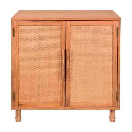 Hopper Studio Delancey Mobiletto a 2 ante in legno biondo chiaro