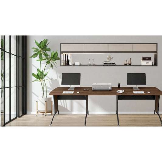 Scrivania per computer Deluxe in stile loft a L o dritta