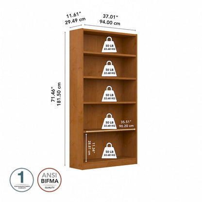 Libreria universale a 5 ripiani di