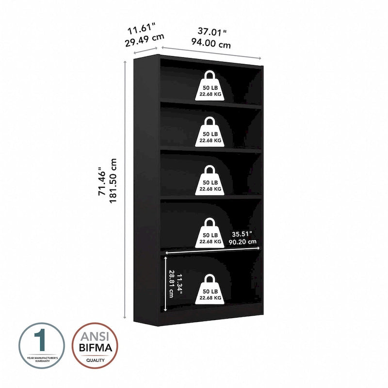 Libreria universale a 5 ripiani di