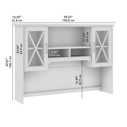 Lennox 60W Credenza rustica per scrivania e buffet di