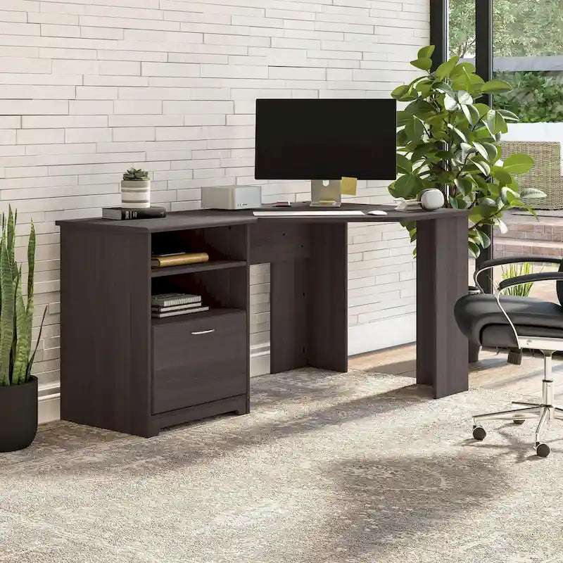  Cabot 60W Home Office Corner Desk with Storage