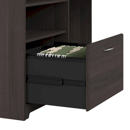 Scrivania ad angolo con portaoggetti Cabot da 60W per ufficio domestico