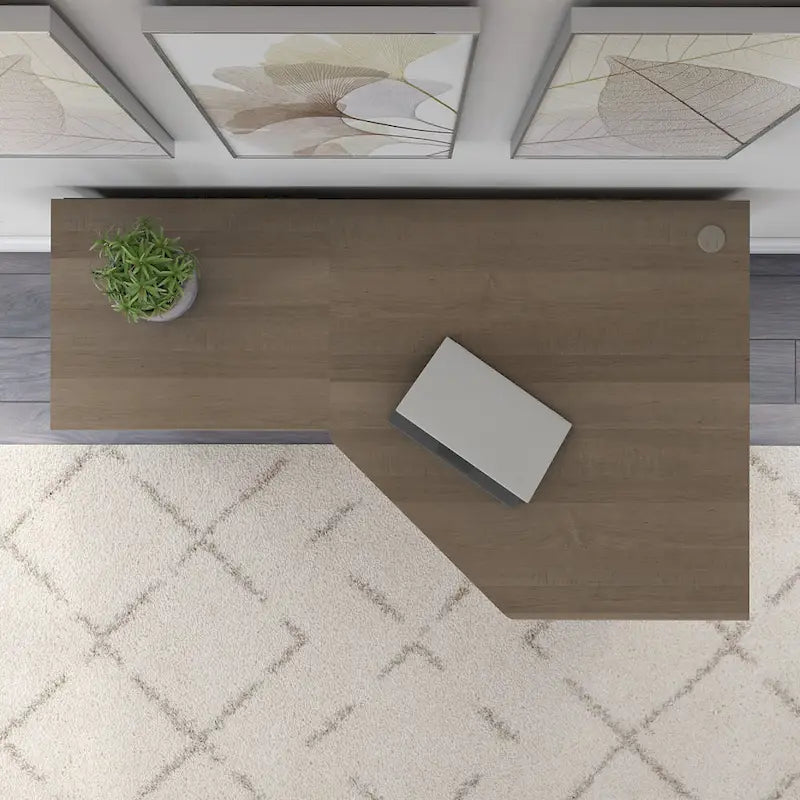 Scrivania ad angolo con portaoggetti Cabot da 60W per ufficio domestico