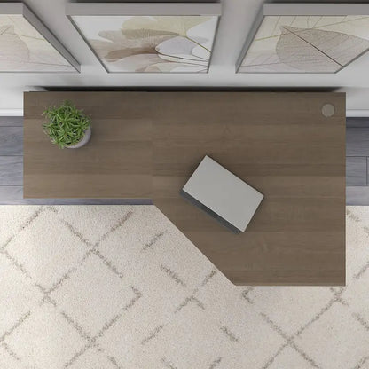 Scrivania ad angolo con portaoggetti Cabot da 60W per ufficio domestico