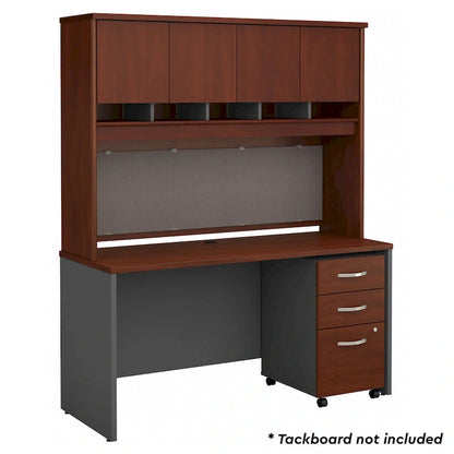 Scrivania Serie C da 60 W con credenza e cassetti di
