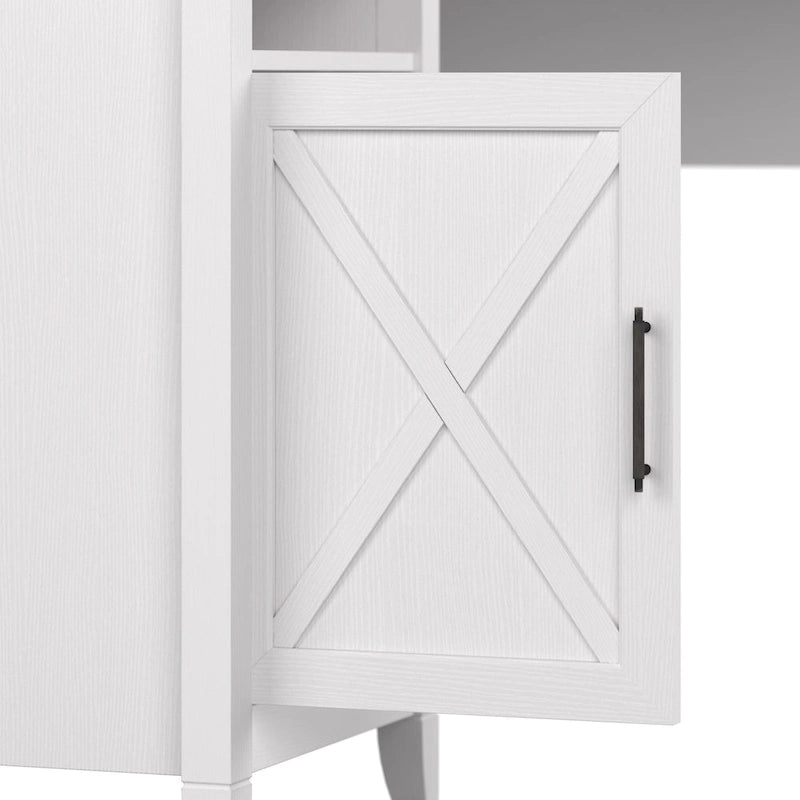 Scrivania angolare per computer Key West 54W con contenitore