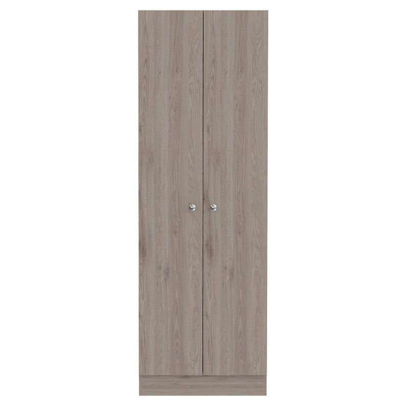 HomeRoots 71 Dispensa o armadio contenitore in legno grigio chiaro - 23,6' X '70,8' X '11,8