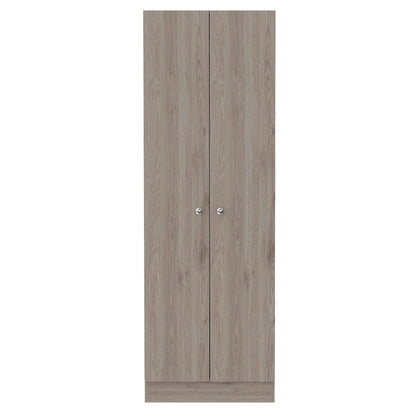 HomeRoots 71 Dispensa o armadio contenitore in legno grigio chiaro - 23,6' X '70,8' X '11,8