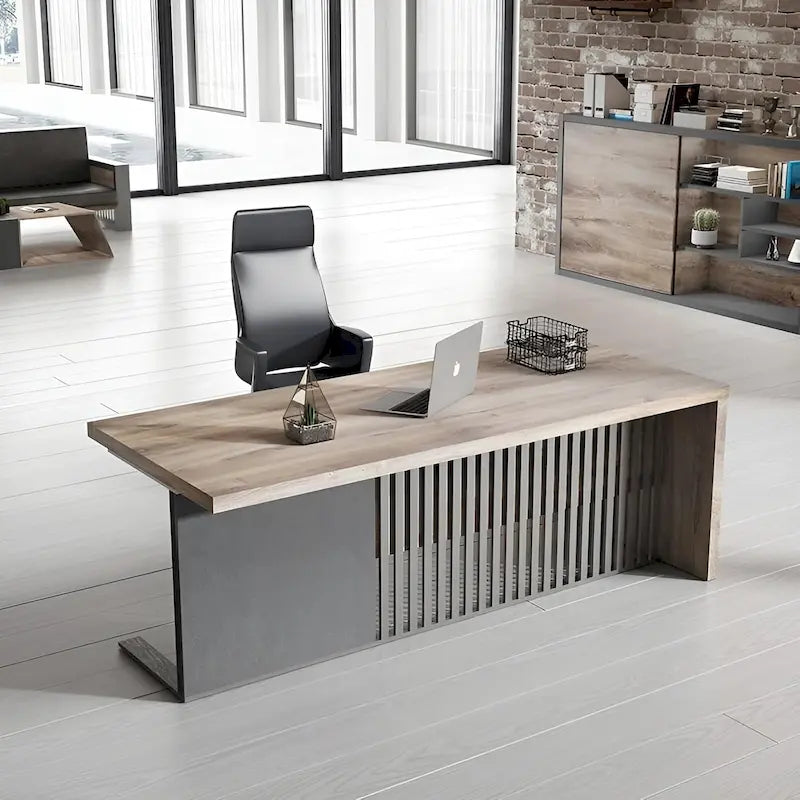 Scrivania da ufficio direzionale moderna, scrivania per computer da lavoro