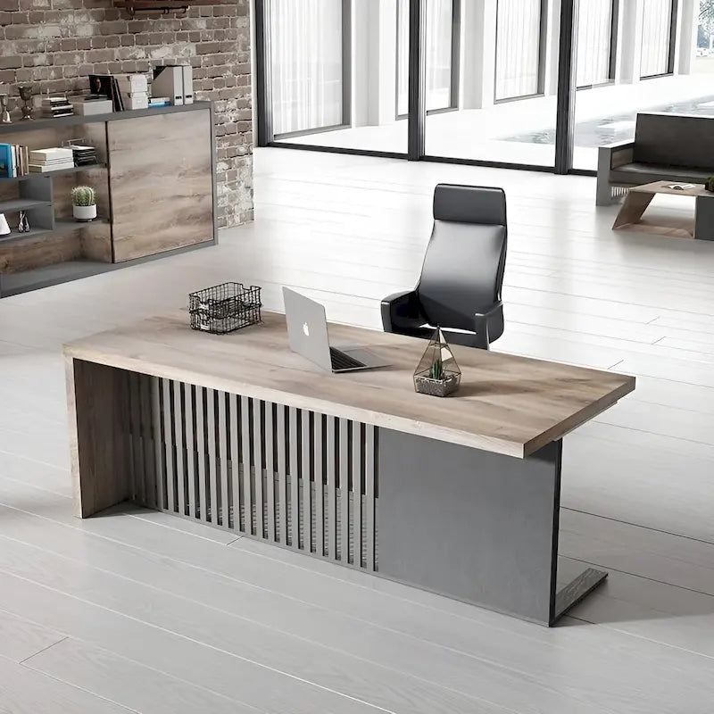 Scrivania da ufficio direzionale moderna, scrivania per computer da lavoro