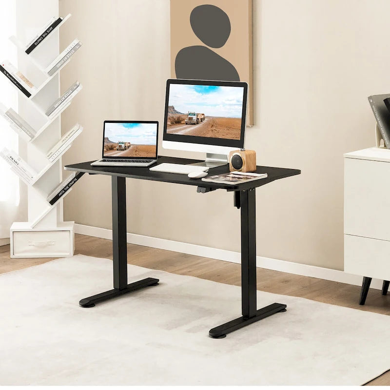 Scrivania elettrica Gymax regolabile in altezza per computer