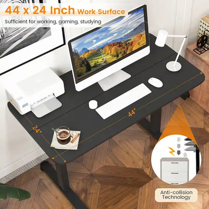 Scrivania elettrica Gymax regolabile in altezza per computer