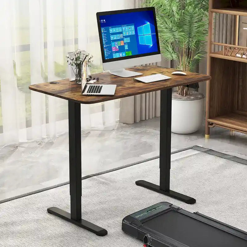 Scrivania elettrica Gymax regolabile in altezza per computer