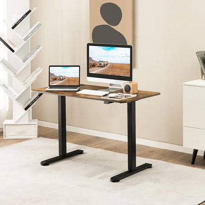 Scrivania elettrica Gymax regolabile in altezza per computer