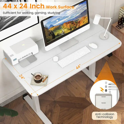 Scrivania elettrica Gymax regolabile in altezza per computer
