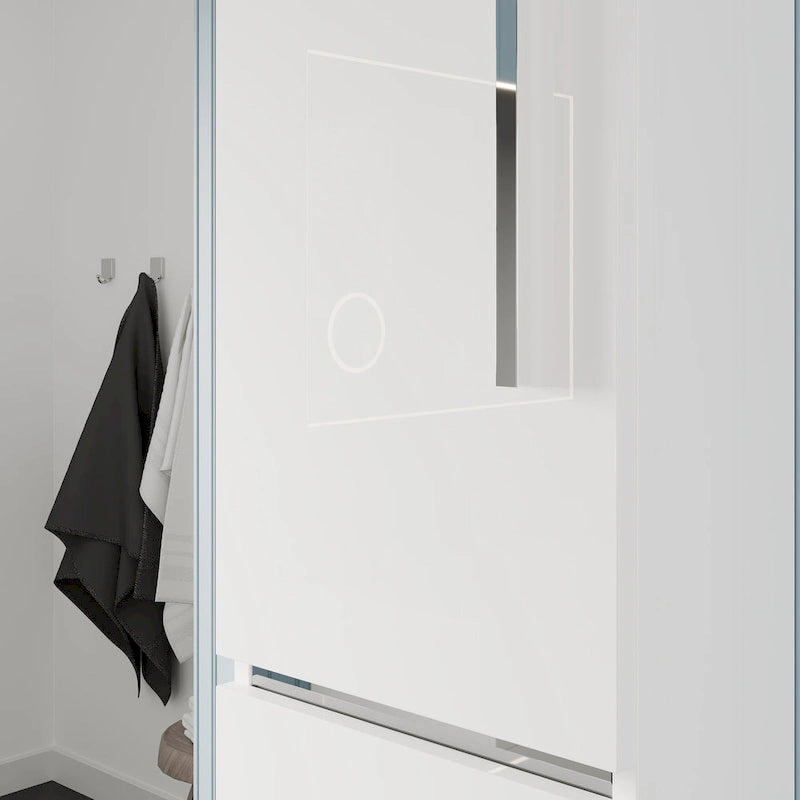 Eviva Olivia 14 pollici L x 70 pollici A Mobiletto da Bagno Indipendente Bianco Lucido