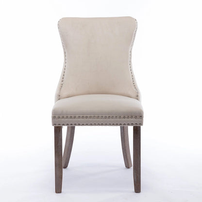Sedia da pranzo imbottita A&A Furniture con schienale a orecchioni