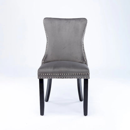 Sedia da pranzo imbottita A&A Furniture con schienale a orecchioni