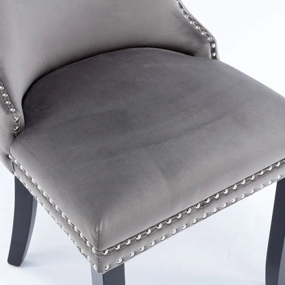 Sedia da pranzo imbottita A&A Furniture con schienale a orecchioni