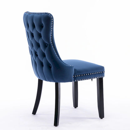 Sedia da pranzo imbottita A&A Furniture con schienale a orecchioni