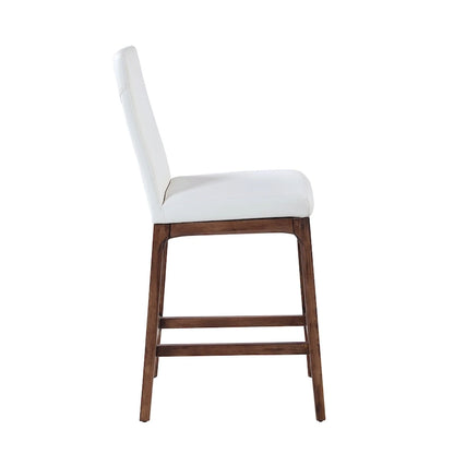 Sgabello da bancone moderno con base in legno massello