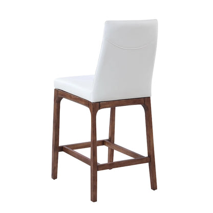 Sgabello da bancone moderno con base in legno massello