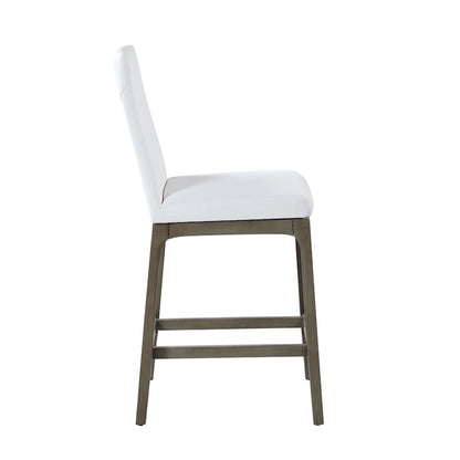 Sgabello da bancone moderno con base in legno massello