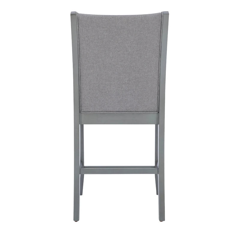 Sgabello da bancone Robyn rivestito in tessuto grigio da 63,5 cm (set da 2)