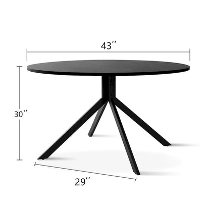 Tavolo da pranzo rotondo 43 - Nero