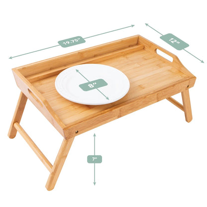 Vassoio da letto Rossie Home medio per supporti multimediali, con supporto per tablet e telefono