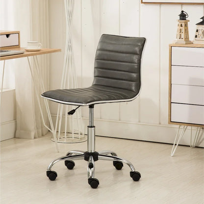  Lund Modern Chrome Office Chair