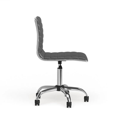 Sedia da ufficio moderna Lund in cromo