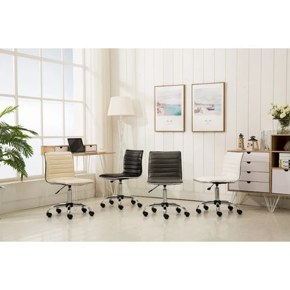 Sedia da ufficio moderna Lund in cromo