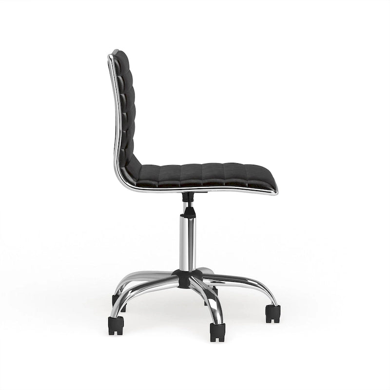 Sedia da ufficio moderna Lund in cromo