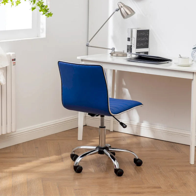 Sedia da ufficio moderna Lund in cromo