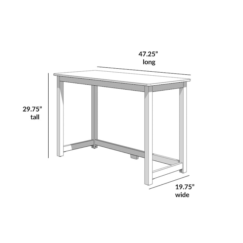 Scrivania semplice Plank and Beam - 47.25