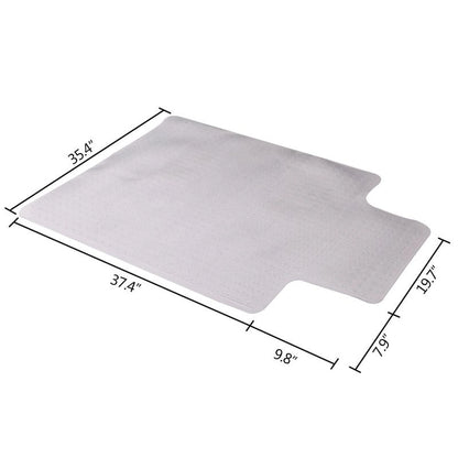 Tappetino per Sedia da Ufficio con Labbro, 91 x 122 cm, Scorrimento Facile per Sedie, Piatto Senza Arricciarsi