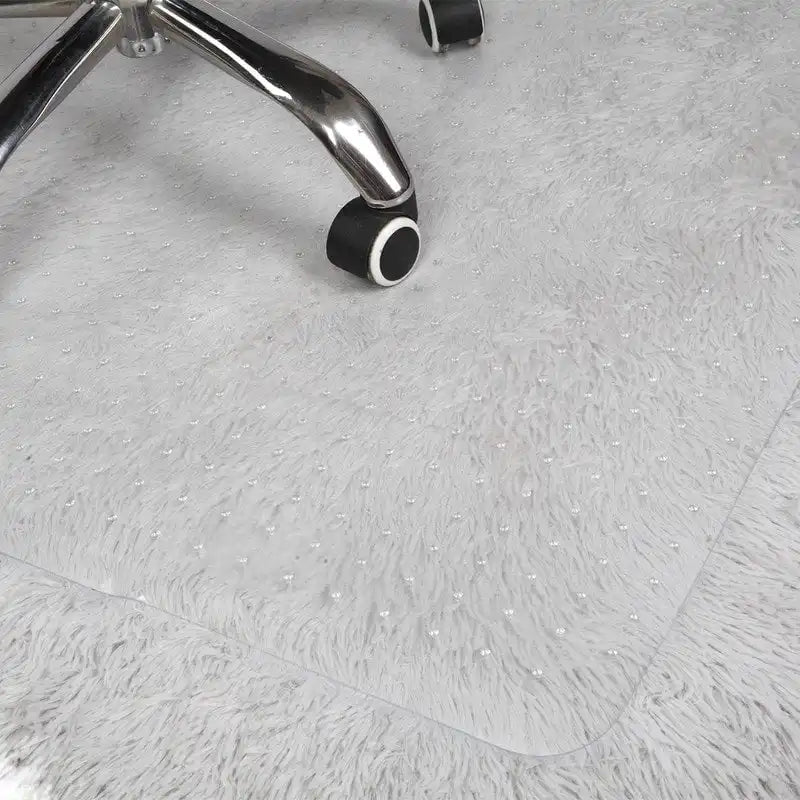 Tappetino per Sedia da Ufficio con Labbro, 91 x 122 cm, Scorrimento Facile per Sedie, Piatto Senza Arricciarsi