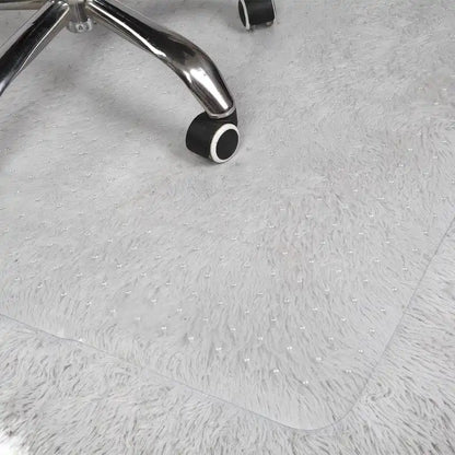 Tappetino per Sedia da Ufficio con Labbro, 91 x 122 cm, Scorrimento Facile per Sedie, Piatto Senza Arricciarsi