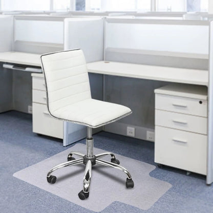 Tappetino per Sedia da Ufficio con Labbro, 91 x 122 cm, Scorrimento Facile per Sedie, Piatto Senza Arricciarsi