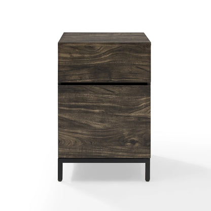 Schedario a 2 cassetti Marrone frassino e Nero – Formato Letter/A4/Legale, Stile industriale
