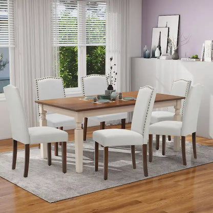 Set di 2 sedie da pranzo, sedie da cucina in tessuto imbottito, sedie laterali da pranzo di lusso moderne di metà secolo