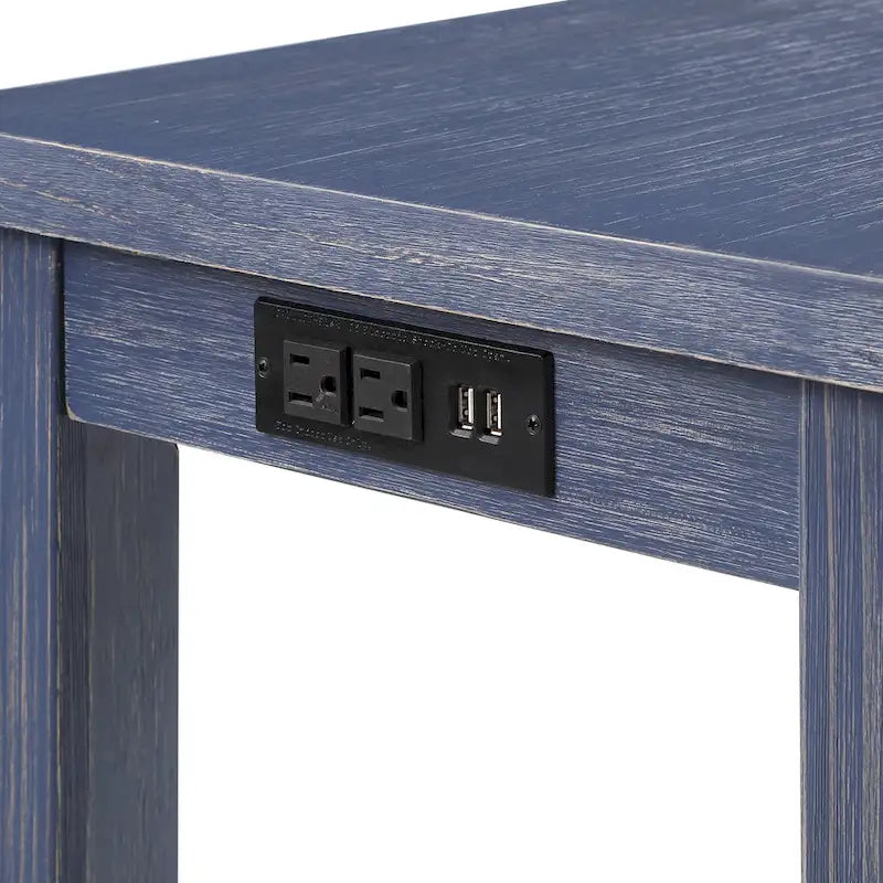 Tavolo ad altezza bancone Furniture of America Ibella da 64 pollici con porta USB