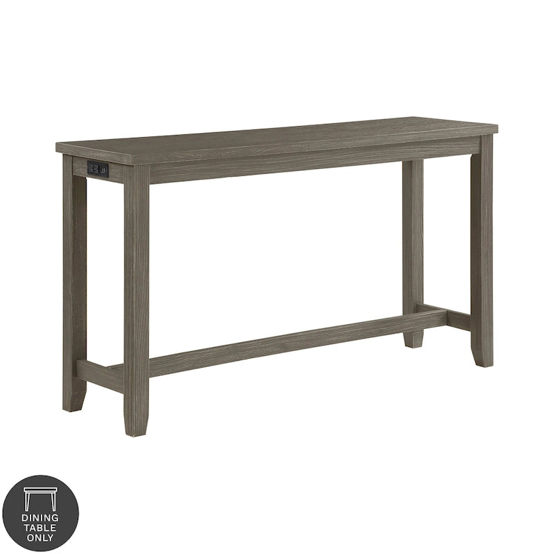 Tavolo ad altezza bancone Furniture of America Ibella da 64 pollici con porta USB