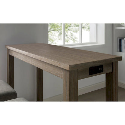 Tavolo ad altezza bancone Furniture of America Ibella da 64 pollici con porta USB