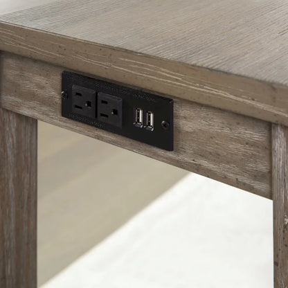 Tavolo ad altezza bancone Furniture of America Ibella da 64 pollici con porta USB